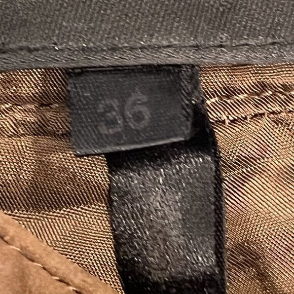 Escada Lamb Nubuck Leather‎ Ankle Pants Brown Size 36 / US 6 - Picture 11 of 13